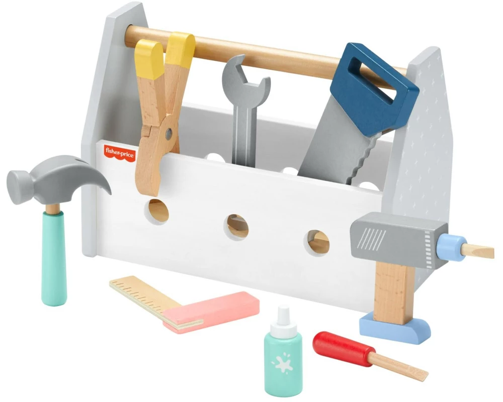 Fisher-Price Holz-Werkzeugkasten