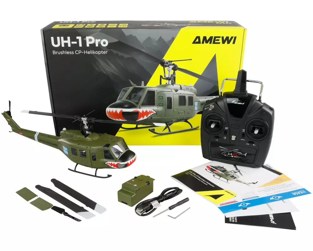 Amewi Helikopter UH-1 Pro 6-Kanal RTF
