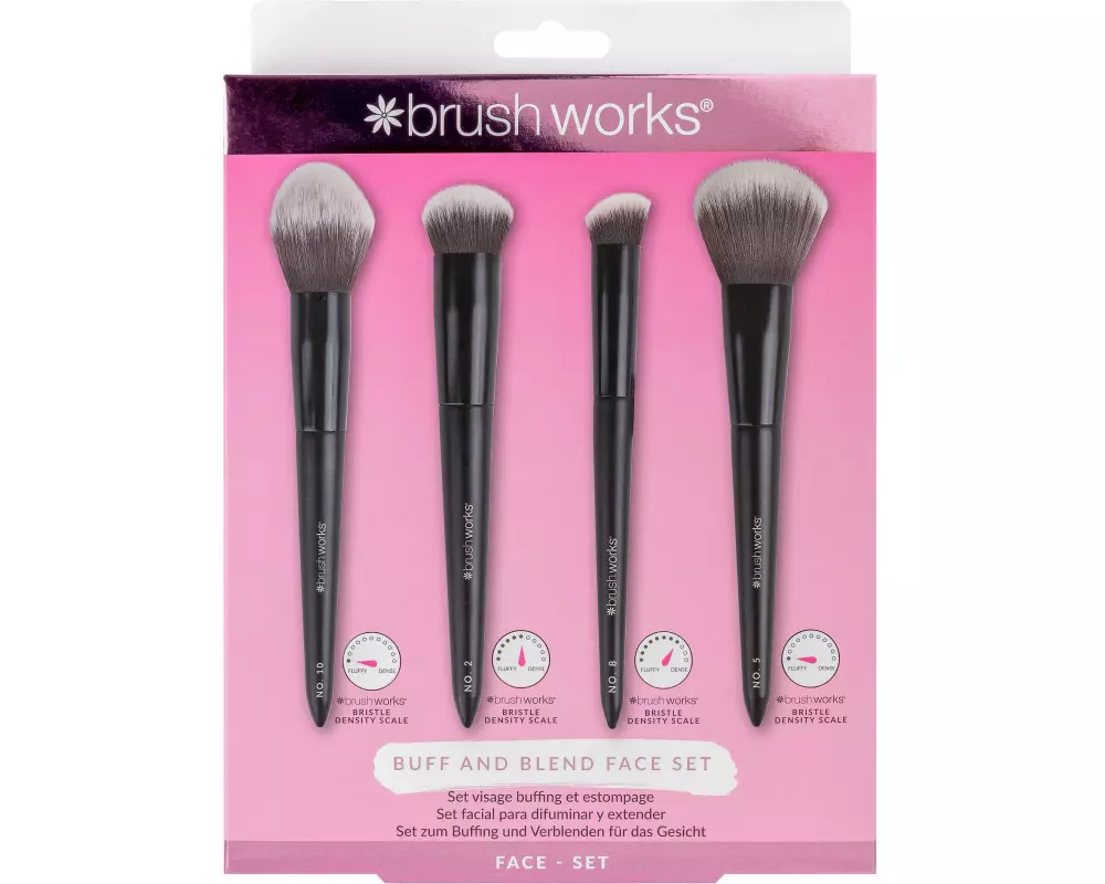 Brushworks Buff and Blend Vierteiliges veganes