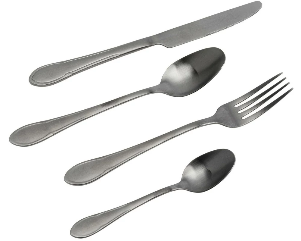 Kare Besteck-Set Cucina, 16-teilig, Graphit Matt