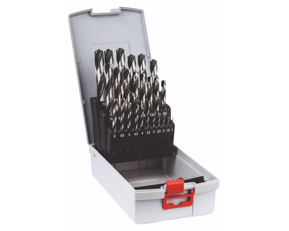 Bosch Spiralbohrer-Set HSS PointTeQ, 25-teilig