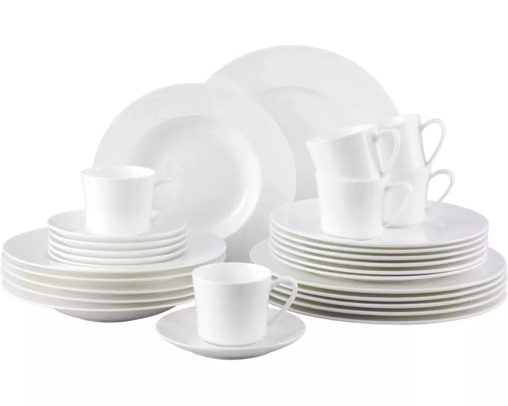 Rosenthal Geschirr Set Jade 30-teilig, Weiss