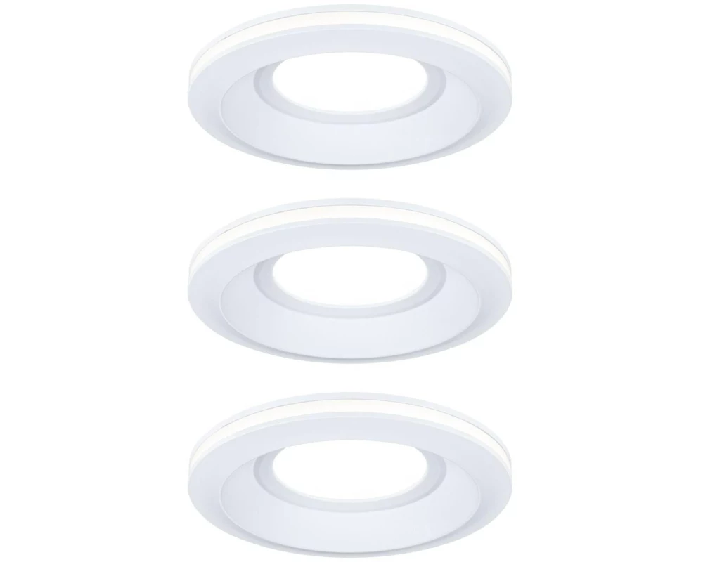 Paulmann Einbauleuchte LED Sormus 3er-Set Weiss