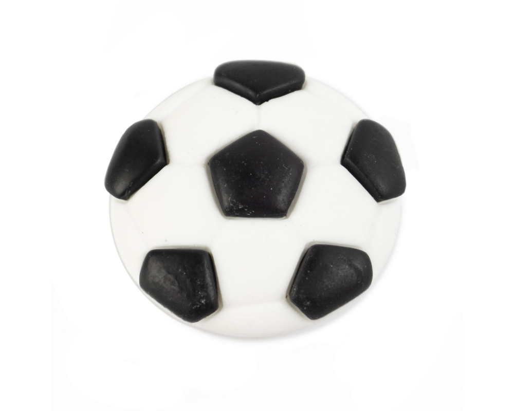 ROOST Magnet Fussball 4.2x4.2cm PA-M2475 weiss, schwarz