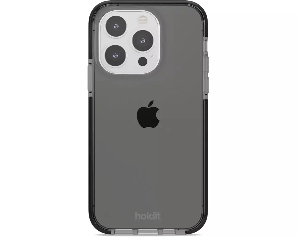 Holdit Back Cover Seethru iPhone 15 Pro Schwarz