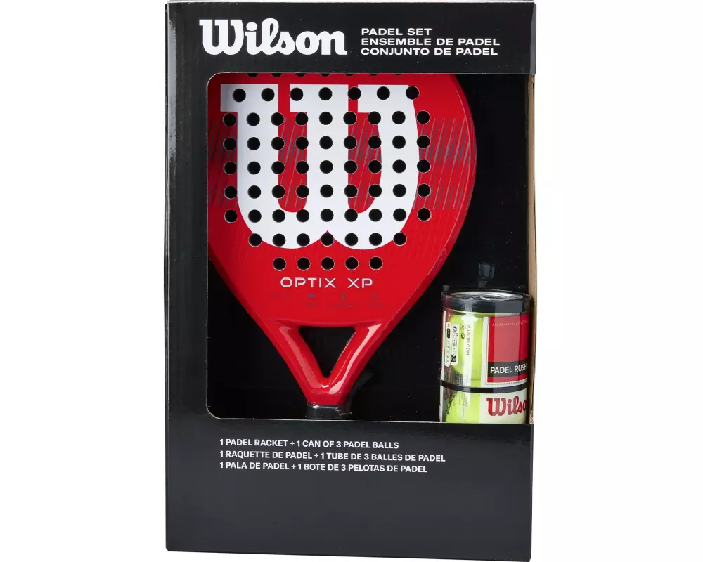 Wilson Optix XP Padel Kit-Box Rot