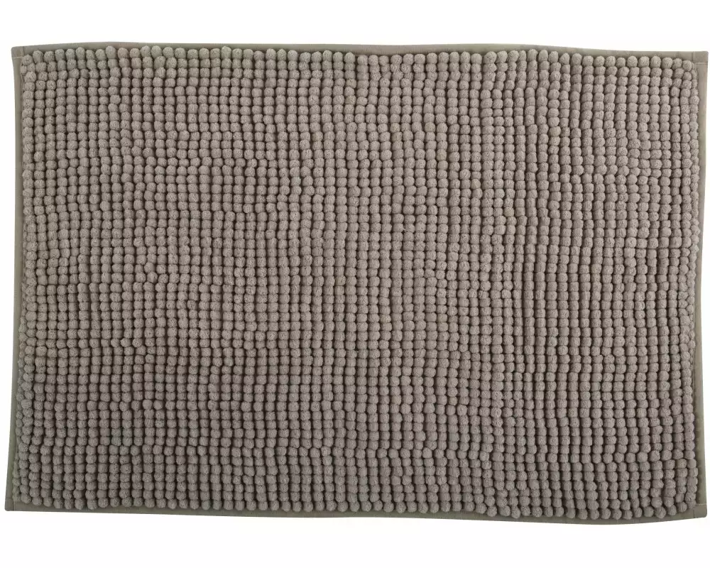 MSV Badteppich Chenille 60 x 90 cm, Taupe