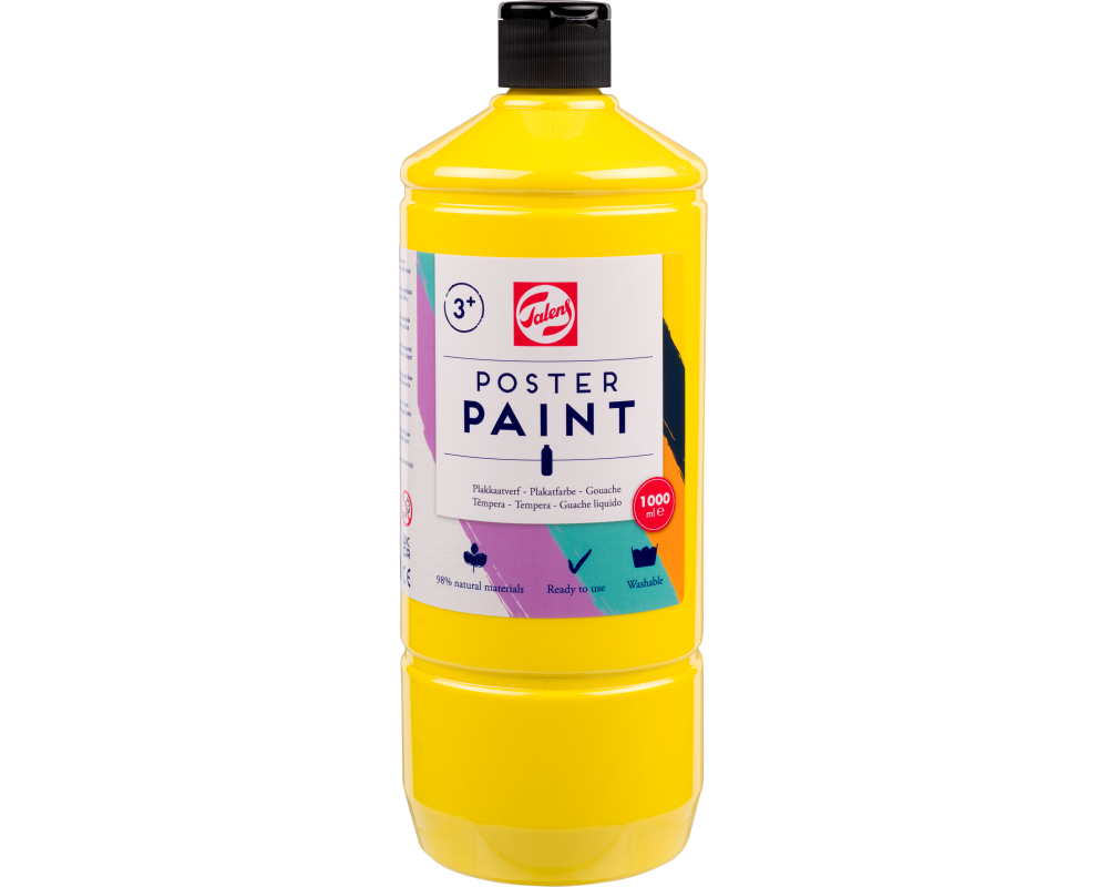 TALENS Plakatfarbe 1000ml 36712751 primärgelb