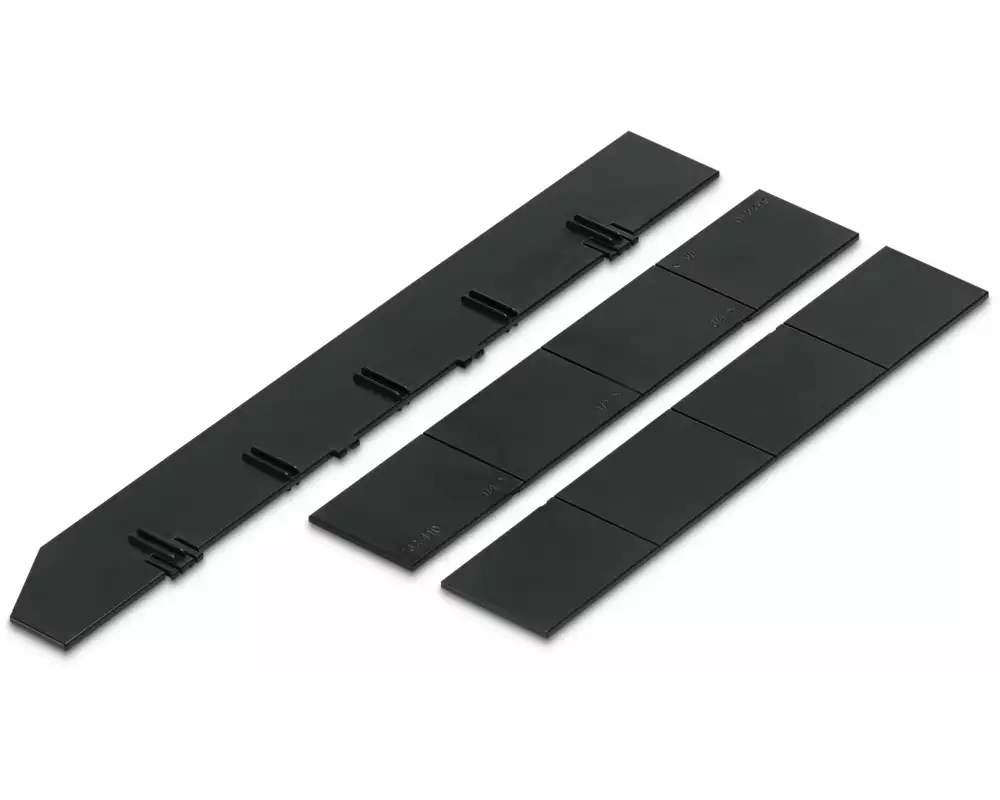 Styro Schubladenelement Unterteilung 3 Stück, Schwarz