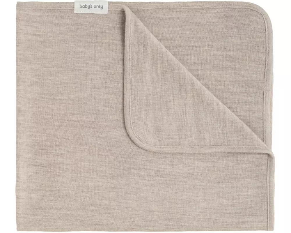 baby's only Decke für Neugeboren Merino Fine Meadow, Ecru, 65 x 75 cm