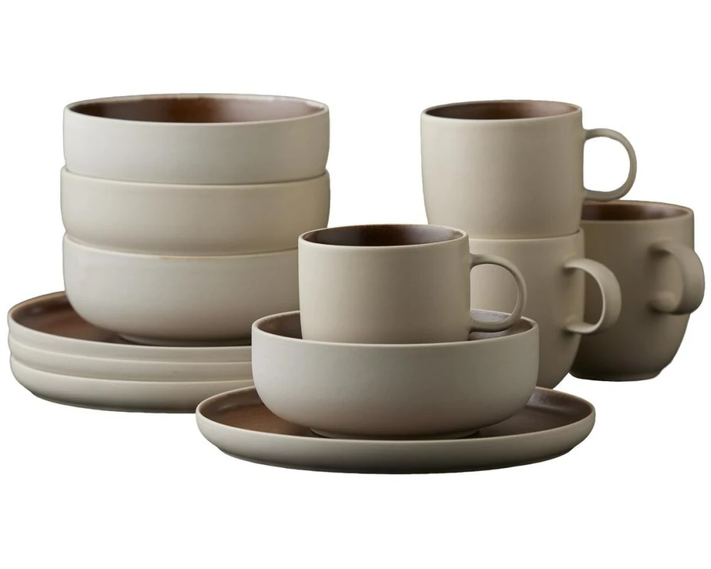 Studio Round Speise-Service North 12-teilig, Braun