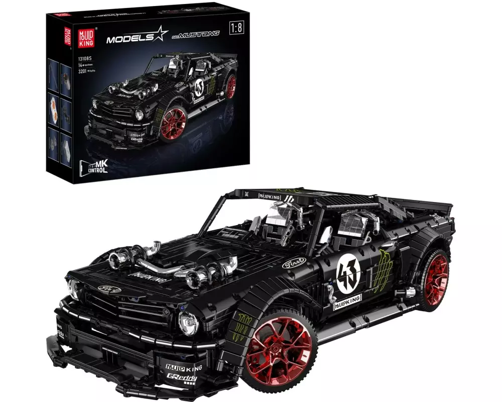 Mould King Mustang Rennwagen Mustang Klemmbausteine