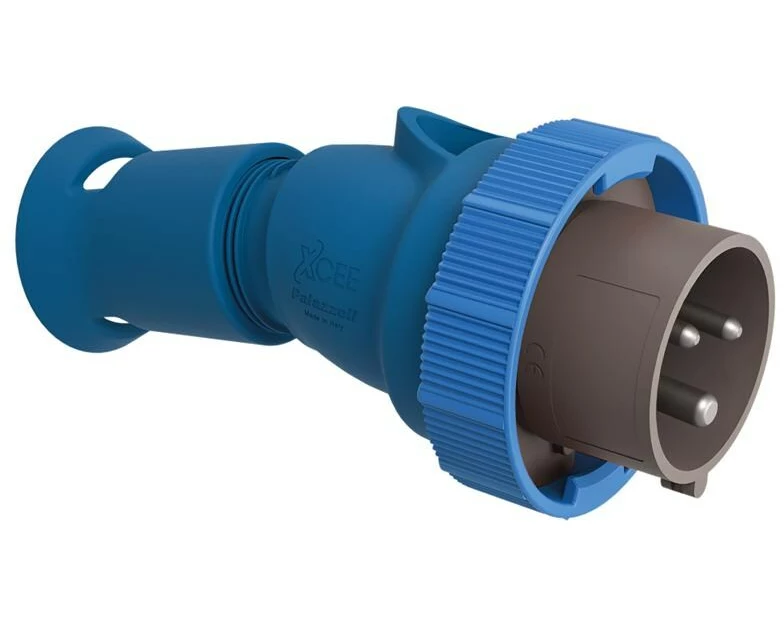 STEFFEN Palazzoli CEE Stecker 2LPE 16A 230 V 3P IP66 vernickelt