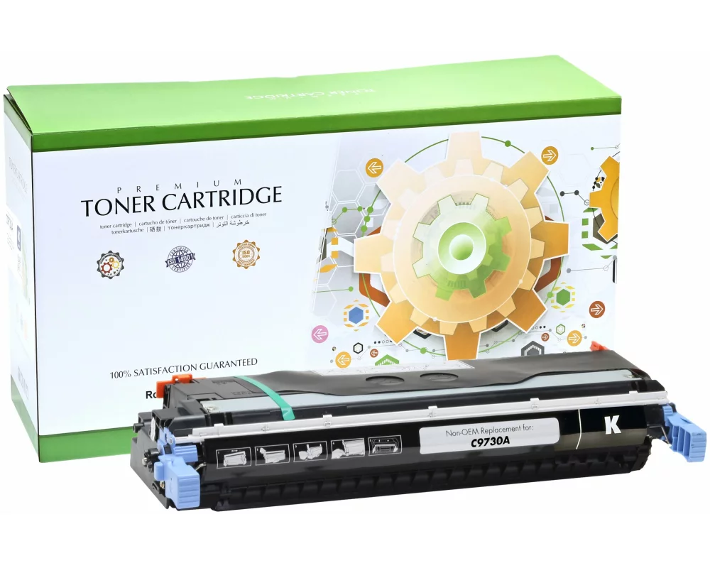 STATIC Toner cartridge compatible with HP C9730A black remanufactured 13.000 pages