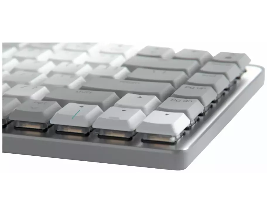 LOGITECH MX, Mechanical Mini, for Mac, Minimalist, Wireless, Illuminated Keyboard, - PALE GREY - (US) INTL - EMEA
