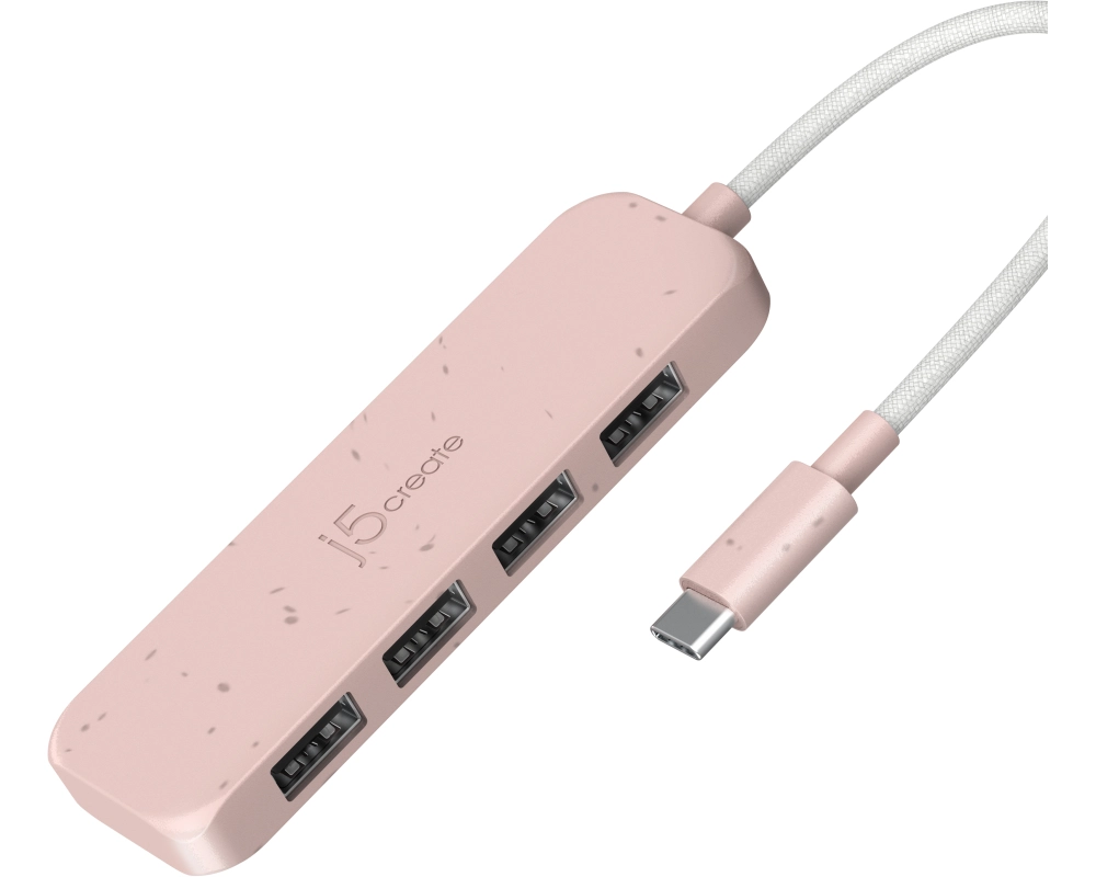 j5create JCH341ER USB 3.2 Gen 1 (3.1 Gen 1) Type-C 10000 Mbit/s Rose