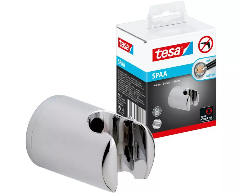 tesa SPAA verchromt ohne Bohren silber