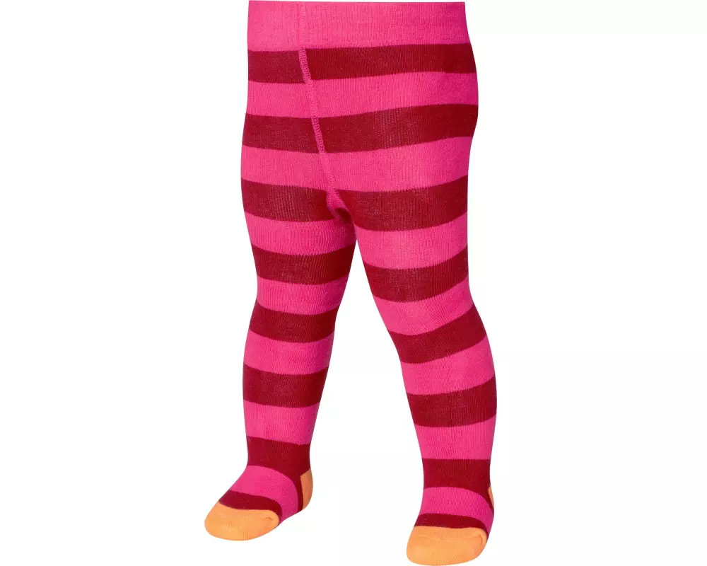 Playshoes Thermo-Strumpfhosen Block-Ringel Gr. 62/68 Pink