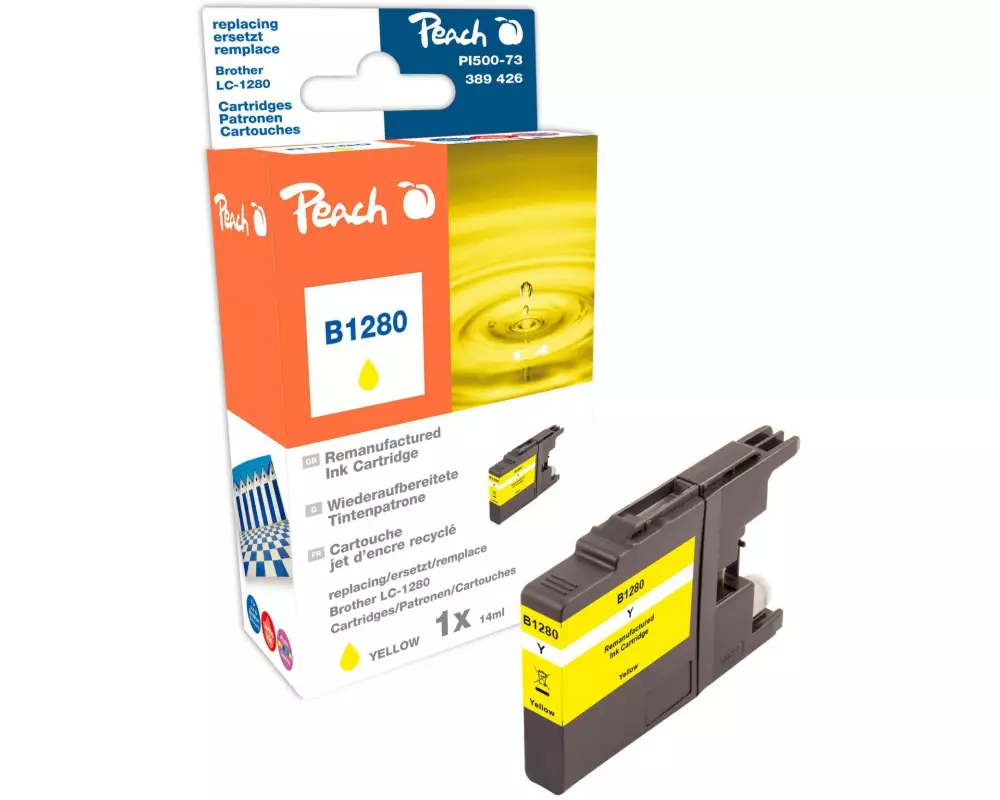 Peach Tinte Brother LC-1280Y Yellow