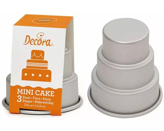 Decora Motiv-Backform 3 Etagen Hochzeitstorte, 7 x 8 cm