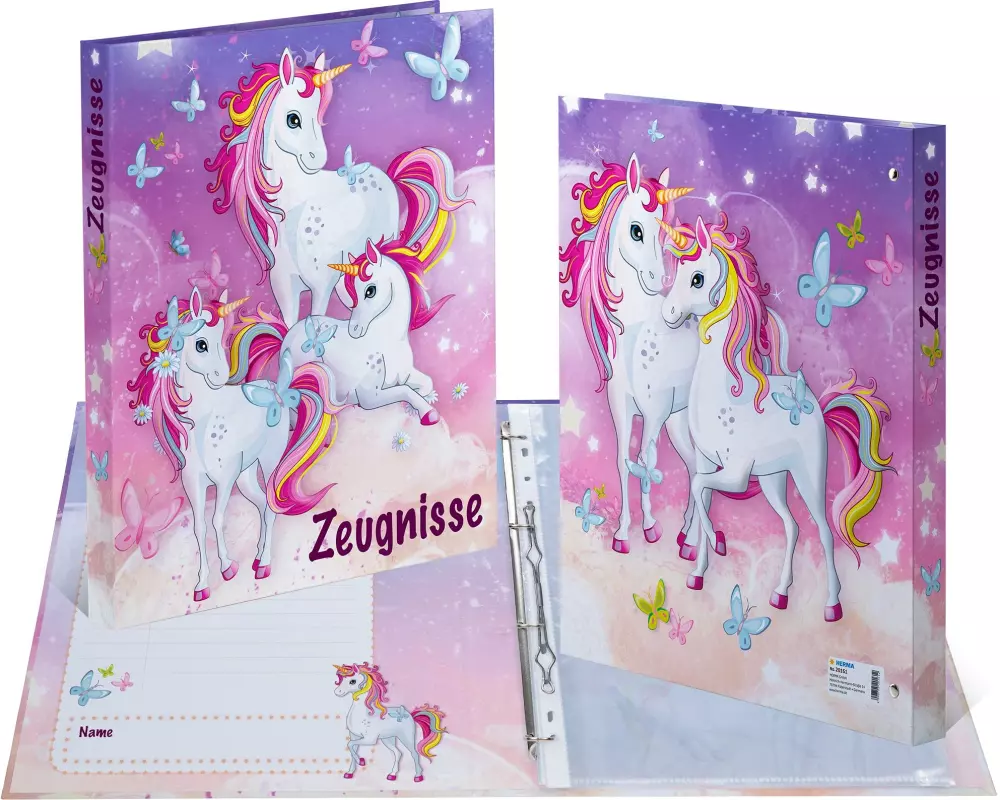 HERMA Ringbuch Zeugnis A4 Einhorn 1 Stück