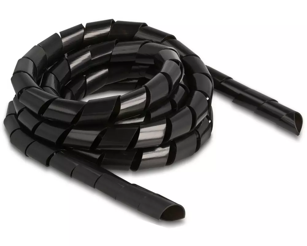 Delock Spiroschlauch flexibel 2 m x 16 mm Schwarz