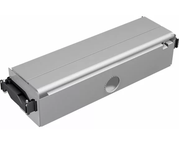 Bachmann CONFERENCE built-in-frame Long, Silvergrey RAL9006 Underdesk, LxW 449x142mm, D 108mm