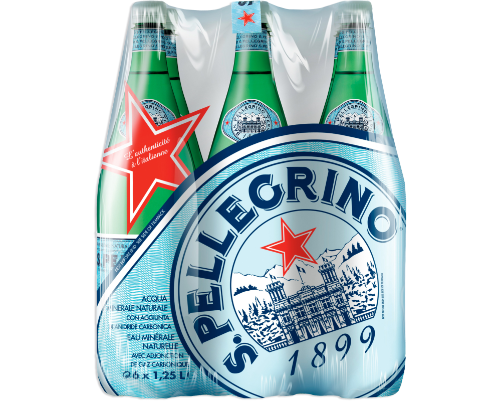 SAN PELLEGRINO mit Kohlensäure 12325519 125 cl, 6 Stk.