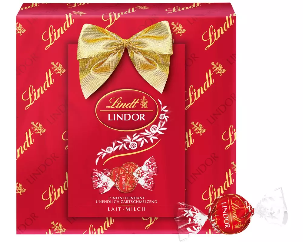Lindt Lindt LINDOR Milch Geschenkbox Weihnachten 137g 137 g