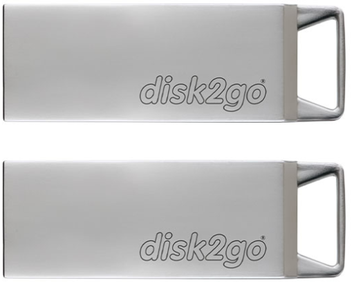 DISK2GO USB-Stick tank 2.0 16GB 30006589 USB 2.0 double pack