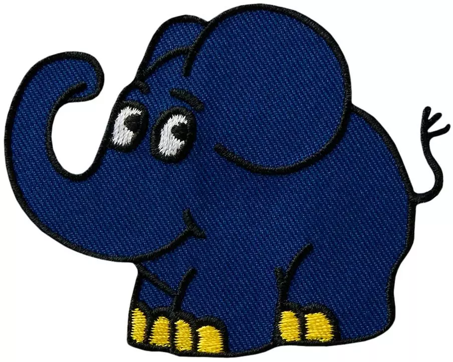 Mono-Quick Aufbügelbild Die Maus Elefant 1 Stück