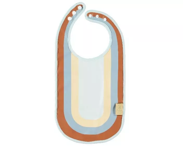 OYOY Lätzchen Rainbow Bib Blau, 43 x 23 cm