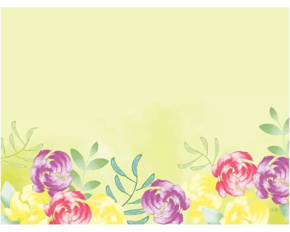 Duni Tischset Soft Tropics 250 Stück, 40 cm x 30 cm, Gelb