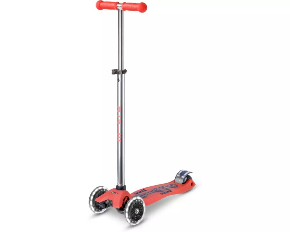 Micro Mobility Kickboard Maxi Micro Deluxe Glow LED Rot