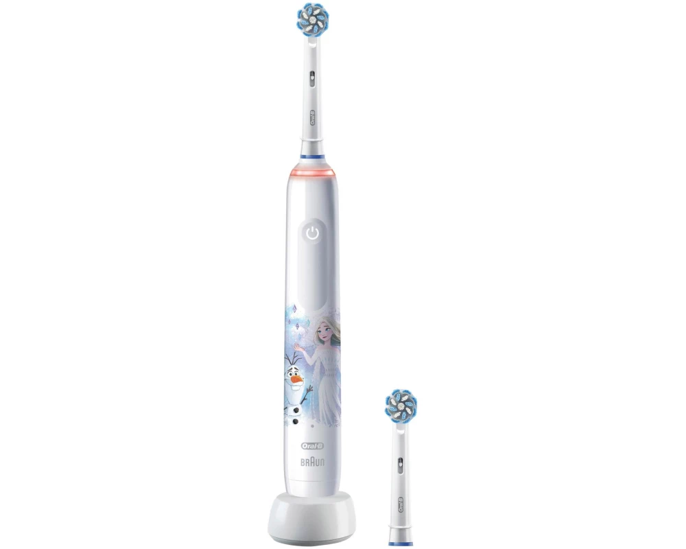 Oral-B Rotationszahnbürste Junior Pro Frozen Weiss
