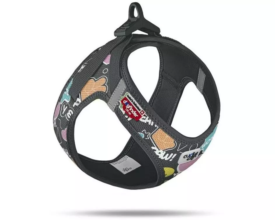 curli Curli Vest Geschirr Air-Mesh LE25 L Comic schwarz