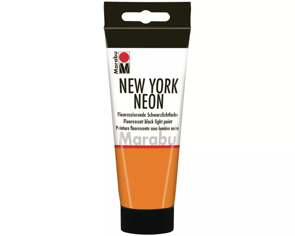 Marabu Schwarzlichtfarbe New York Neon 100 ml, Orange