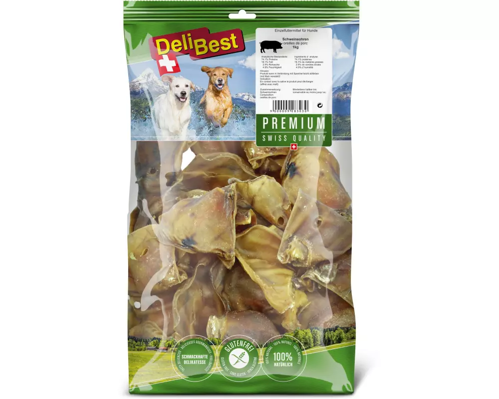 DeliBest Schweineohr Premium 1 kg