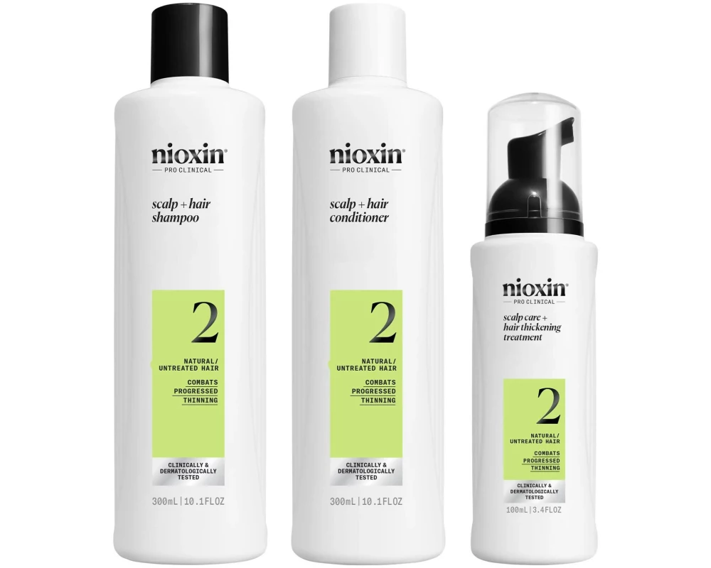nioxin System 2 3-Stufen-Haarpflegeset bei Haarausfall 880 g