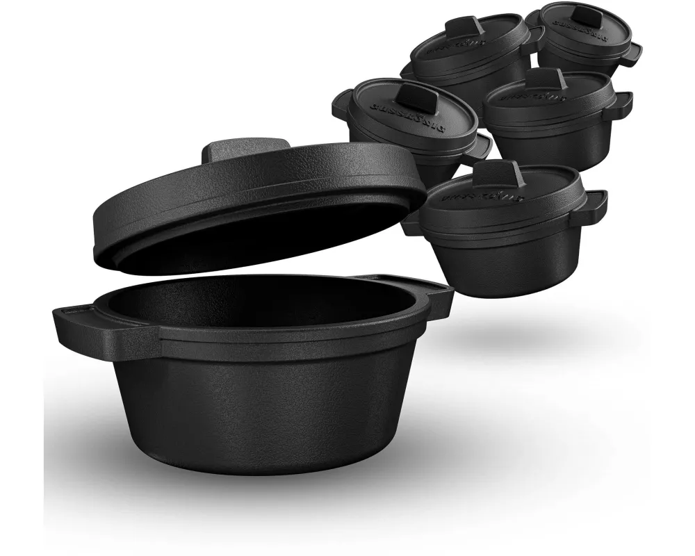 Gusskoenig Mini Dutch Set 6 Töpfe, Rezeptbuch