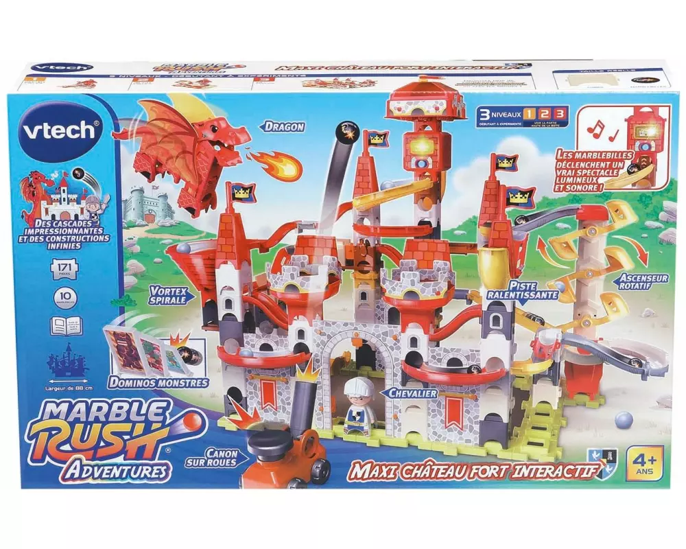 Vtech Marble Rush Adventures Maxi château fort 171 Teile, FR