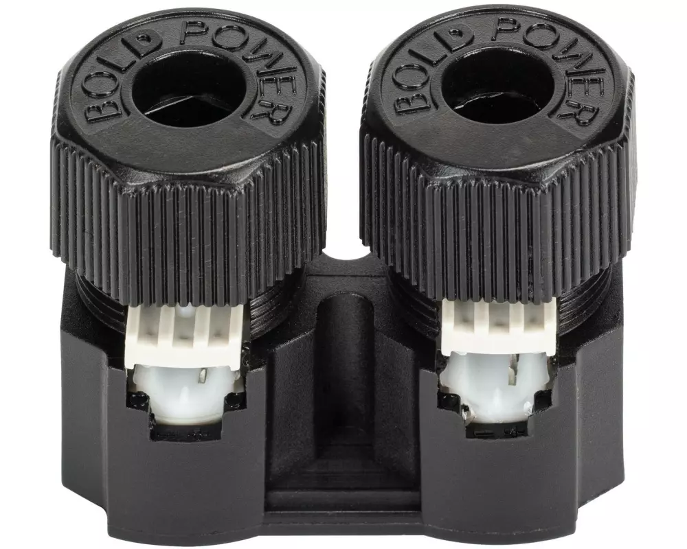 Schönenberger Doppelverteiler 24 V, 36W, IP67, 2-Weg, Schraubverschluss