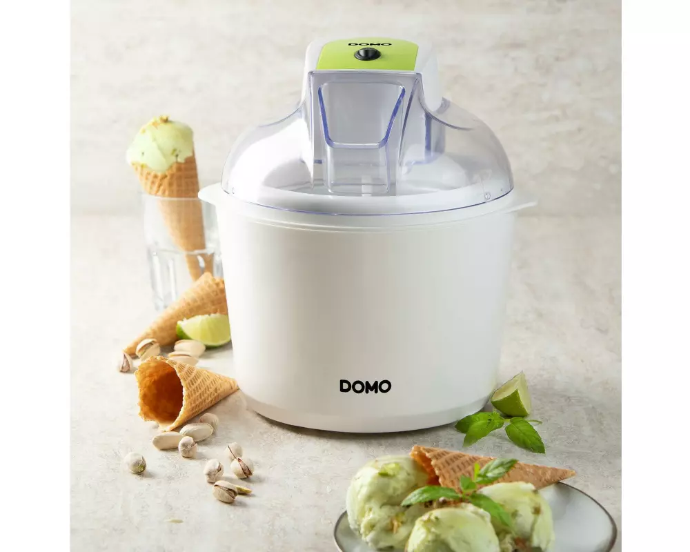 Domo Glacemaschine DO9304I 1.5 l, Weiss
