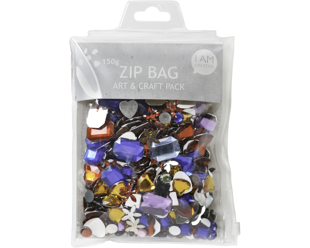I AM CREATIVE Schmuckstein Set 4010.08 Zip Bag, 150g