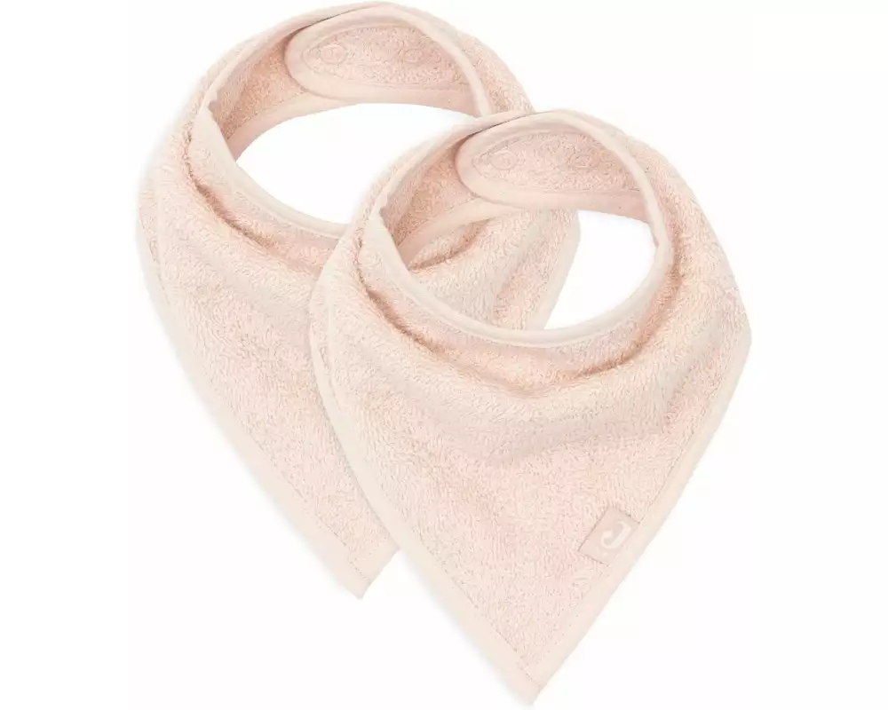Jollein Dreieckstuch Frottee 2er Set Pale Pink