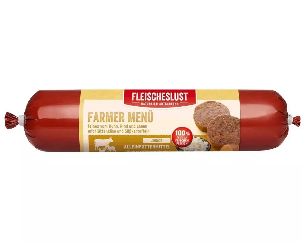 Fleischeslust Nassfutter Classic Junior Farmer Menü, 400 g