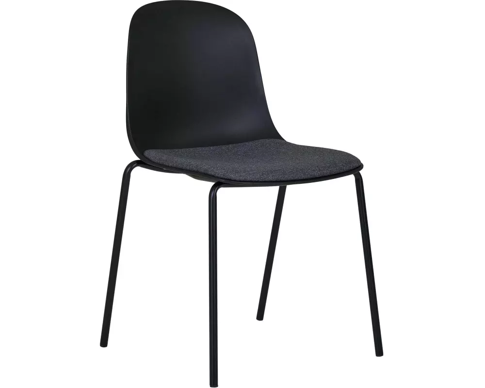 House Nordic Stuhl Madalena 2 Stück, 85 x 53 cm, Schwarz