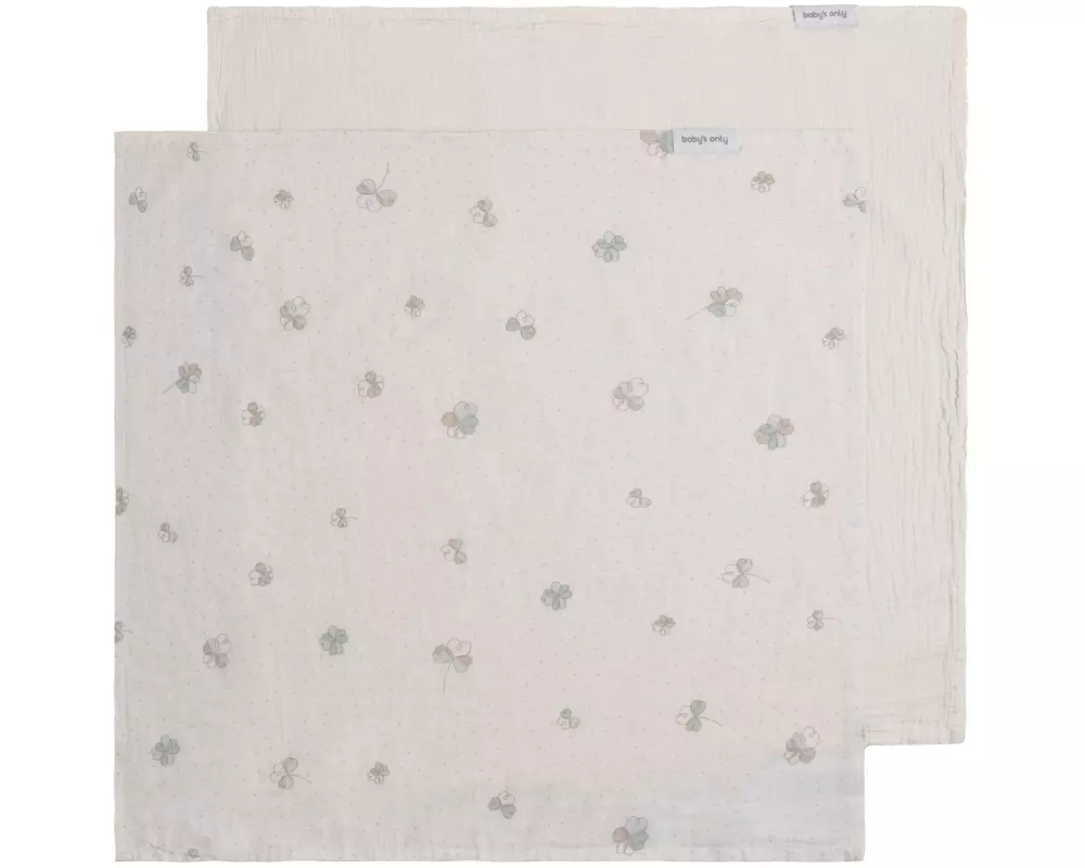 baby's only Pucktuch Tender Beige/Clover, 115 cm x 115 cm