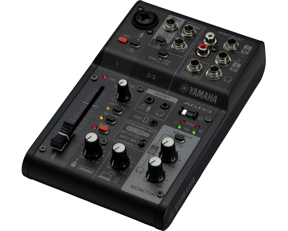 Yamaha Mischpult AG03 MK2 – Schwarz