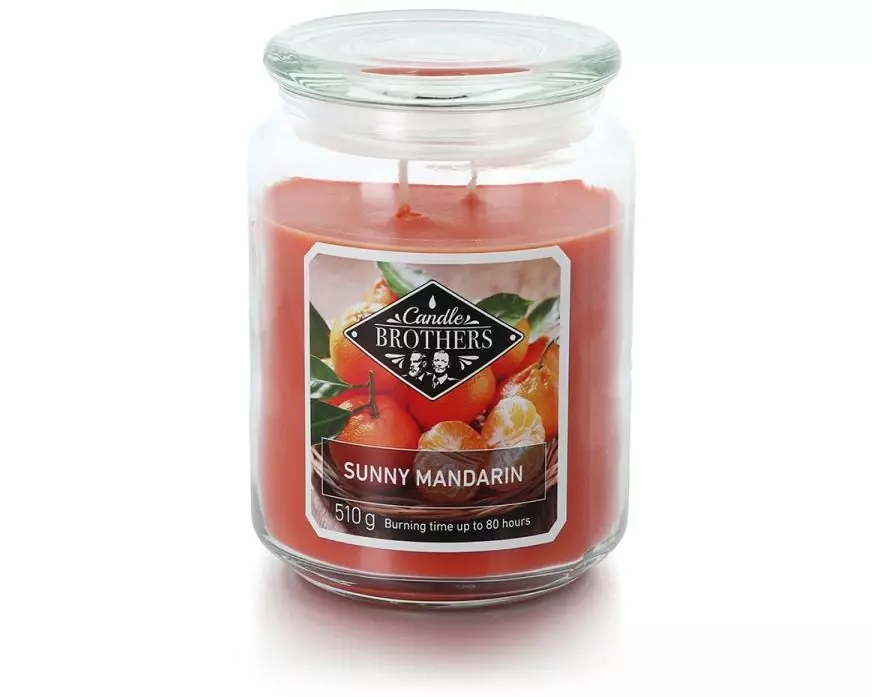 balthasar Kerzenglas Sunny Mandarin, Orange, 1 Stück